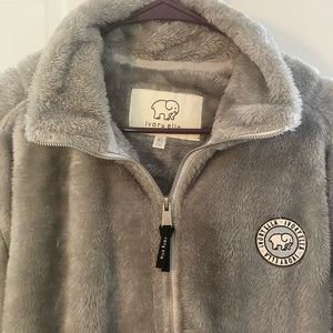 Ivory Ella Zip Up Sweater